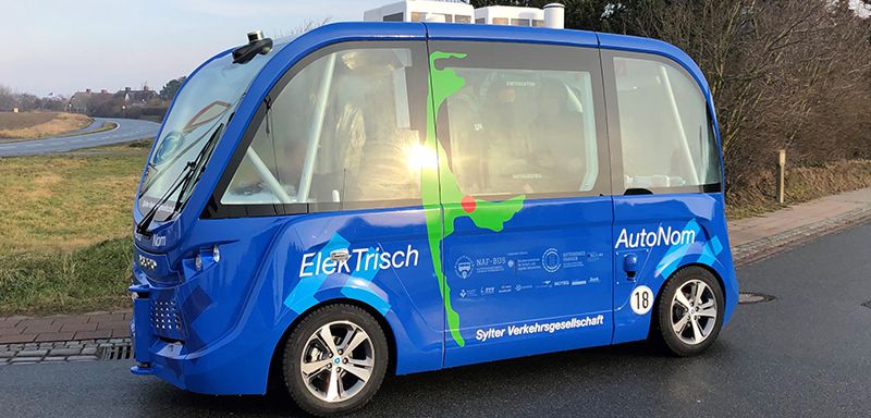 NAF-Bus AutoNom in Keitum auf Sylt | Bildrechte: Büro autoBus