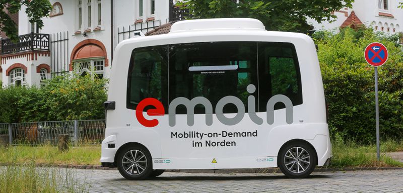 emoin-Shuttle | Bildrechte: Verkehrsbetriebe Hamburg-Holstein GmbH